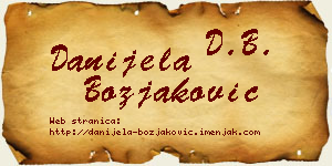 Danijela Božjaković vizit kartica